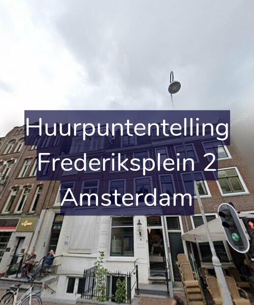 Foto gevel Huurpuntentelling voor Frederiksplein 2, Amsterdam