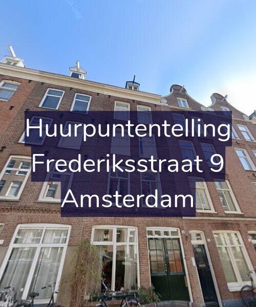 Foto gevel Huurpuntentelling voor Frederiksstraat 9, Amsterdam