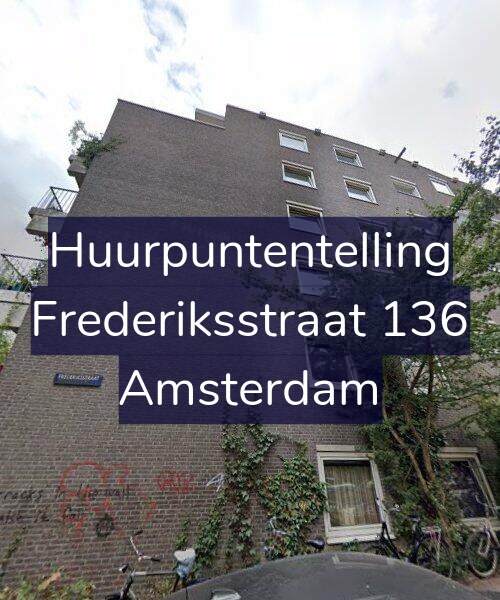 Foto gevel Huurpuntentelling voor Frederiksstraat 136, Amsterdam