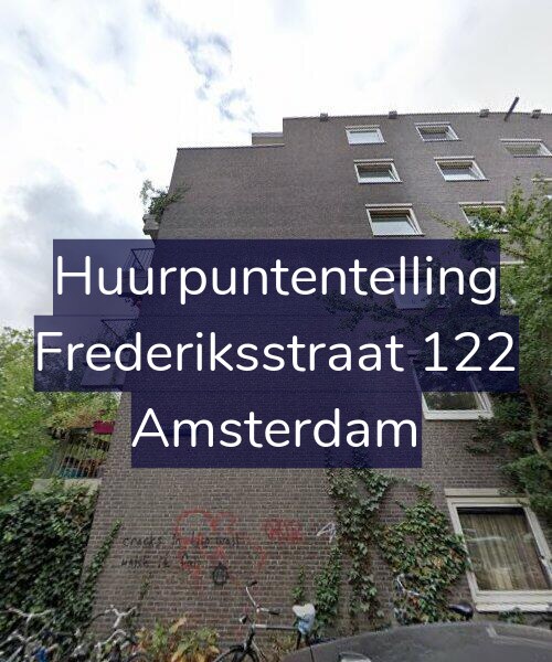 Foto gevel Huurpuntentelling voor Frederiksstraat 122, Amsterdam
