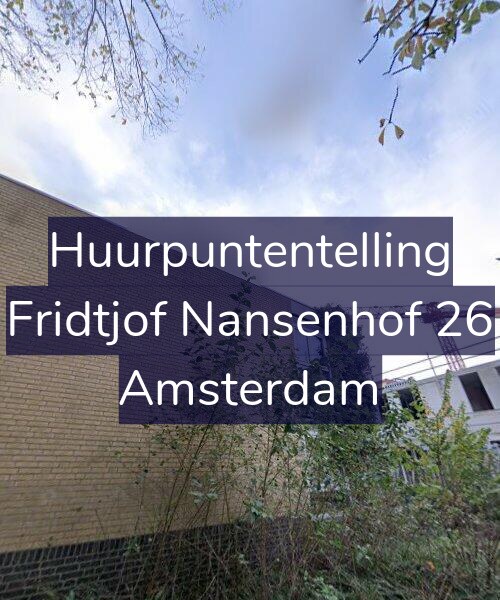 Foto gevel Huurpuntentelling voor Fridtjof Nansenhof 26, Amsterdam