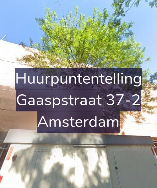 Foto gevel Huurpuntentelling voor Gaaspstraat 37-2, Amsterdam