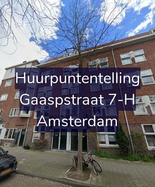Foto gevel Huurpuntentelling voor Gaaspstraat 7-H, Amsterdam