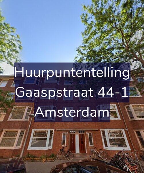 Foto gevel Huurpuntentelling voor Gaaspstraat 44-1, Amsterdam