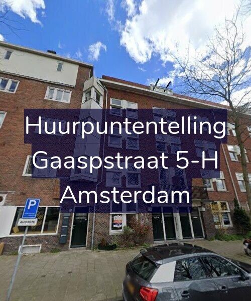 Foto gevel Huurpuntentelling voor Gaaspstraat 5-H, Amsterdam