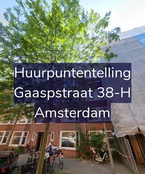 Foto gevel Huurpuntentelling voor Gaaspstraat 38-H, Amsterdam
