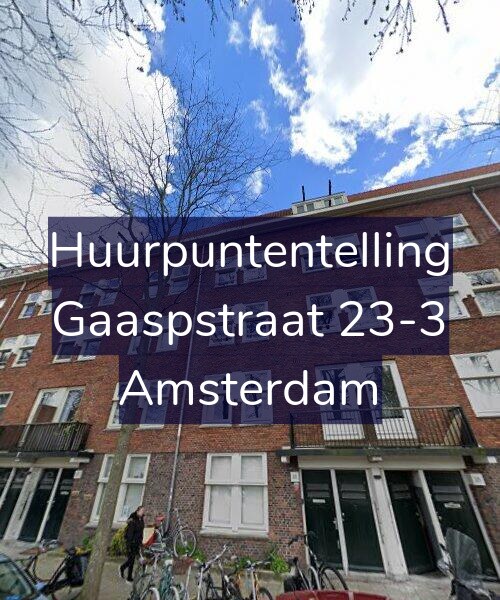 Foto gevel Huurpuntentelling voor Gaaspstraat 23-3, Amsterdam