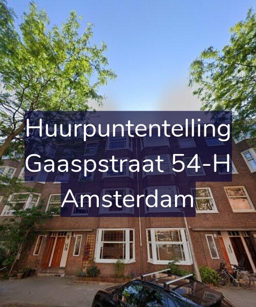 Foto gevel Huurpuntentelling voor Gaaspstraat 54-H, Amsterdam