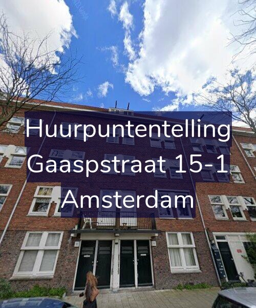 Foto gevel Huurpuntentelling voor Gaaspstraat 15-1, Amsterdam