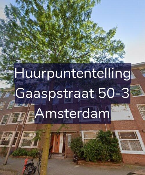 Foto gevel Huurpuntentelling voor Gaaspstraat 50-3, Amsterdam