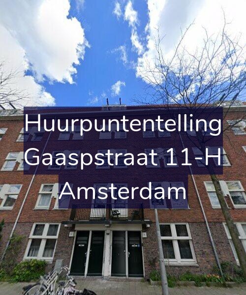 Foto gevel Huurpuntentelling voor Gaaspstraat 11-H, Amsterdam