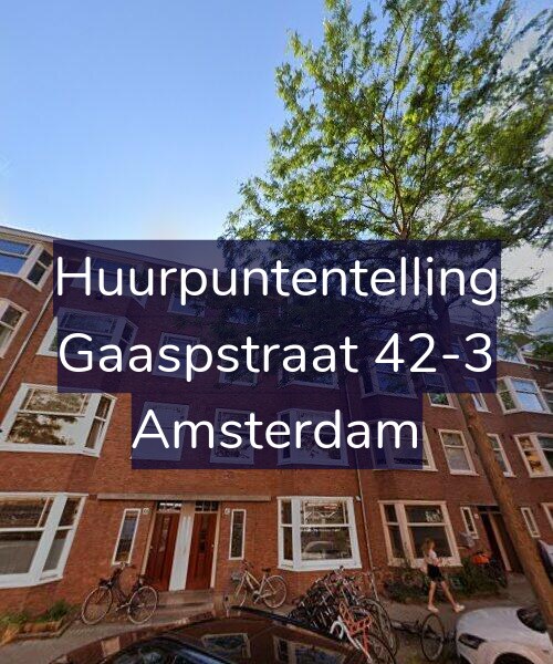 Foto gevel Huurpuntentelling voor Gaaspstraat 42-3, Amsterdam