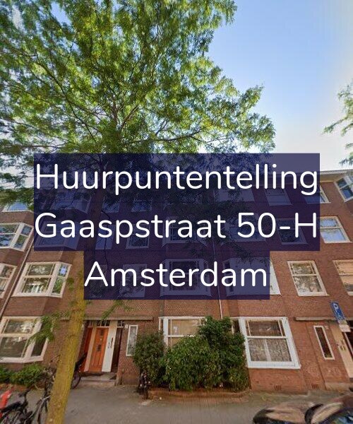 Foto gevel Huurpuntentelling voor Gaaspstraat 50-H, Amsterdam