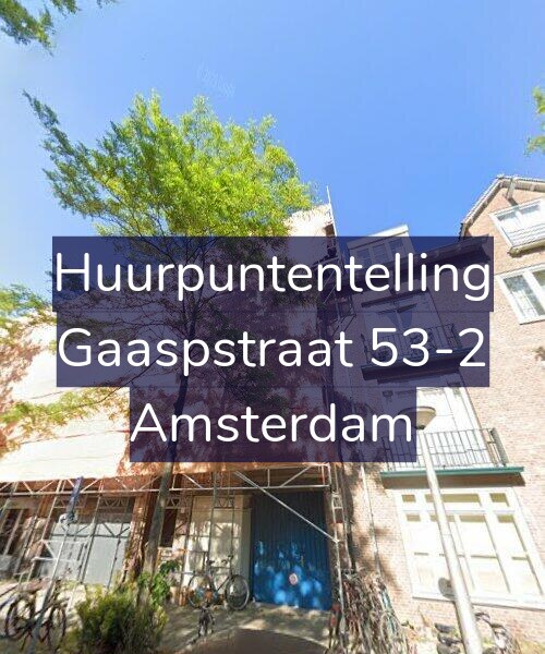 Foto gevel Huurpuntentelling voor Gaaspstraat 53-2, Amsterdam