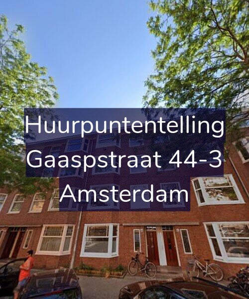 Foto gevel Huurpuntentelling voor Gaaspstraat 44-3, Amsterdam
