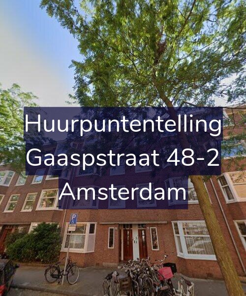 Foto gevel Huurpuntentelling voor Gaaspstraat 48-2, Amsterdam