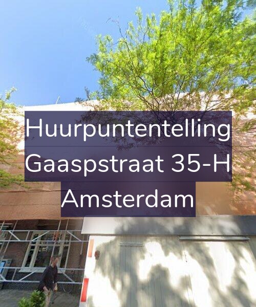 Foto gevel Huurpuntentelling voor Gaaspstraat 35-H, Amsterdam