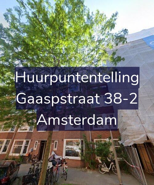 Foto gevel Huurpuntentelling voor Gaaspstraat 38-2, Amsterdam