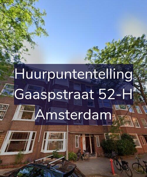 Foto gevel Huurpuntentelling voor Gaaspstraat 52-H, Amsterdam