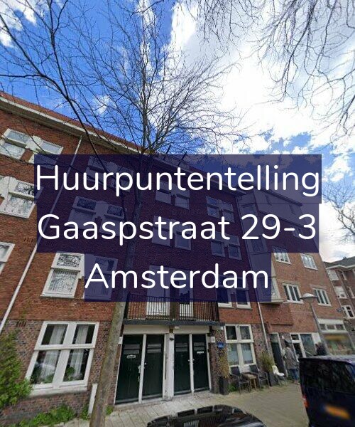 Foto gevel Huurpuntentelling voor Gaaspstraat 29-3, Amsterdam