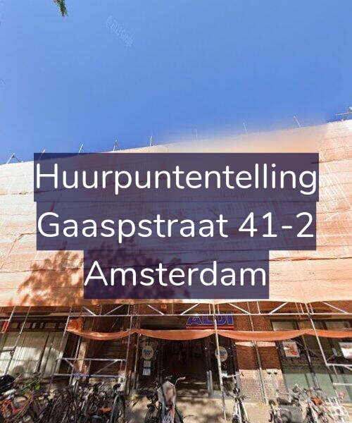 Foto gevel Huurpuntentelling voor Gaaspstraat 41-2, Amsterdam