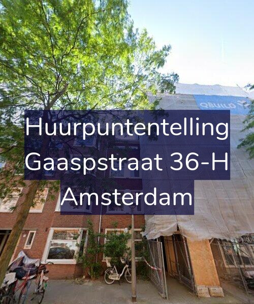 Foto gevel Huurpuntentelling voor Gaaspstraat 36-H, Amsterdam