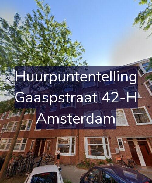 Foto gevel Huurpuntentelling voor Gaaspstraat 42-H, Amsterdam