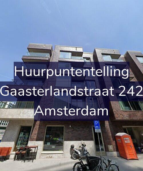 Foto gevel Huurpuntentelling voor Gaasterlandstraat 242, Amsterdam