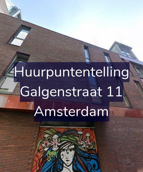 Foto gevel Huurpuntentelling voor Galgenstraat 11, Amsterdam