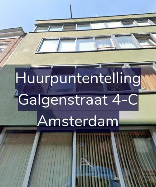 Foto gevel Huurpuntentelling voor Galgenstraat 4-C, Amsterdam