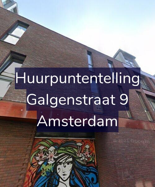 Foto gevel Huurpuntentelling voor Galgenstraat 9, Amsterdam