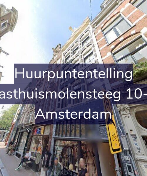Foto gevel Huurpuntentelling voor Gasthuismolensteeg 10-D, Amsterdam