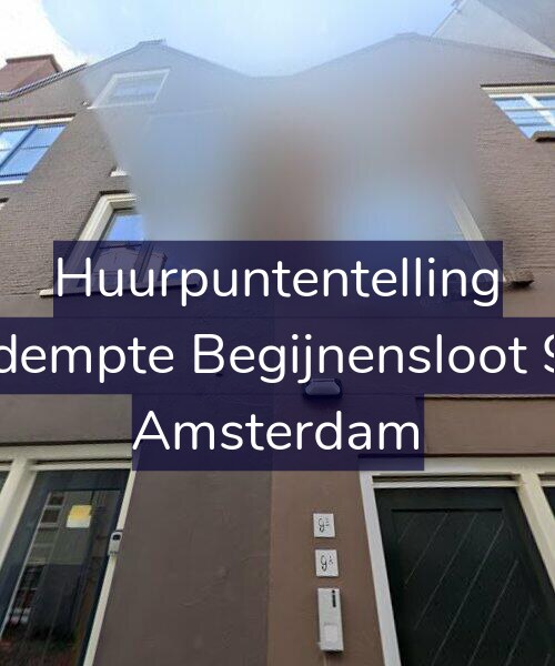Foto gevel Huurpuntentelling voor Gedempte Begijnensloot 9-B, Amsterdam