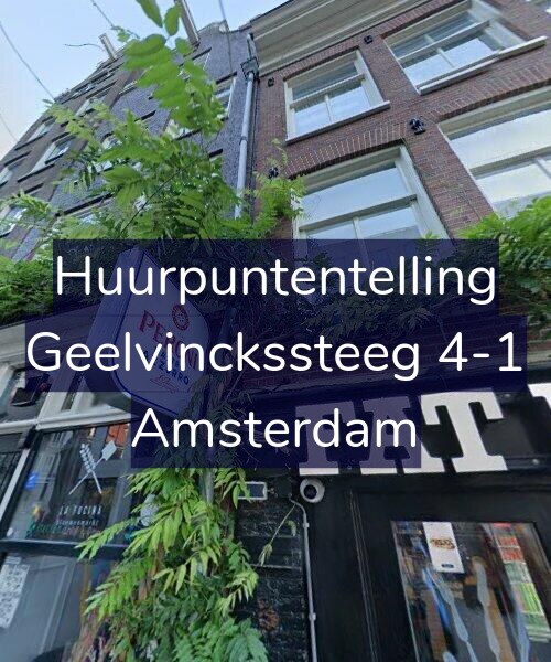Foto gevel Huurpuntentelling voor Geelvinckssteeg 4-1, Amsterdam