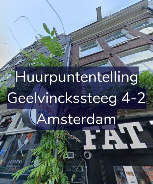 Foto gevel Huurpuntentelling voor Geelvinckssteeg 4-2, Amsterdam