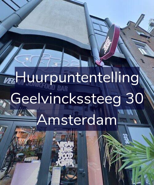 Foto gevel Huurpuntentelling voor Geelvinckssteeg 30, Amsterdam