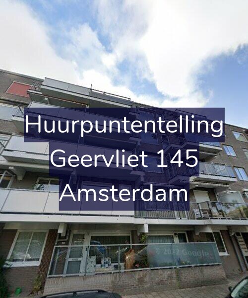 Foto gevel Huurpuntentelling voor Geervliet 145, Amsterdam