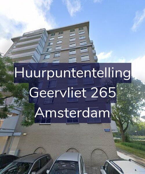 Foto gevel Huurpuntentelling voor Geervliet 265, Amsterdam