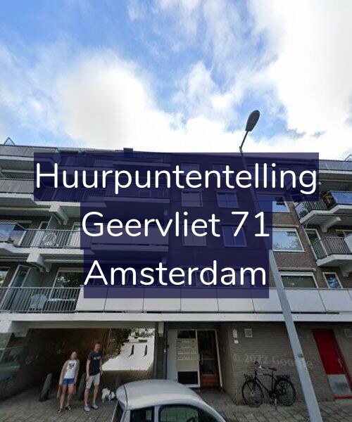 Foto gevel Huurpuntentelling voor Geervliet 71, Amsterdam