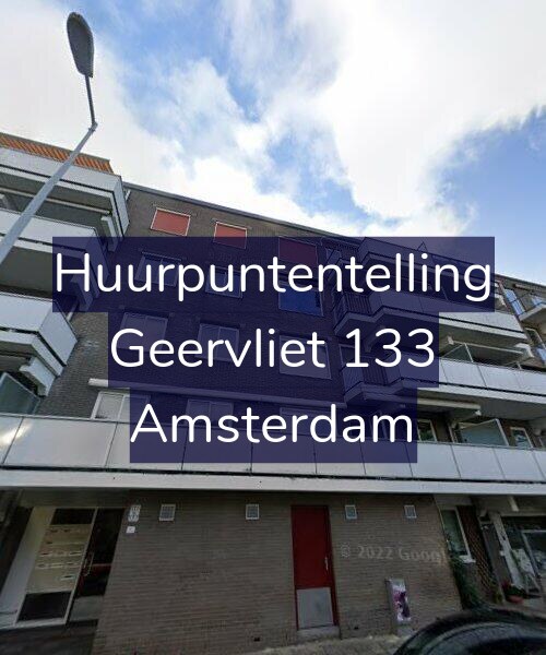 Foto gevel Huurpuntentelling voor Geervliet 133, Amsterdam