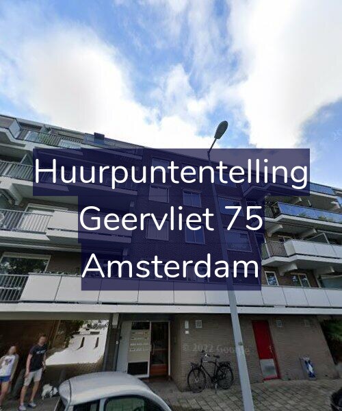 Foto gevel Huurpuntentelling voor Geervliet 75, Amsterdam