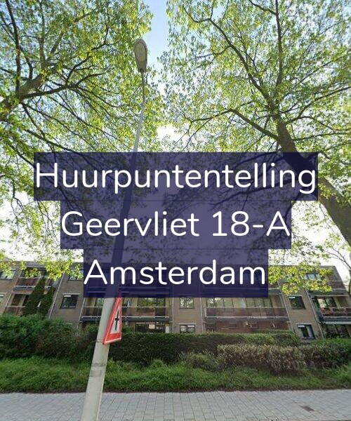 Foto gevel Huurpuntentelling voor Geervliet 18-A, Amsterdam