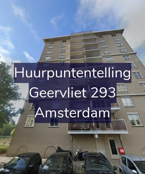 Foto gevel Huurpuntentelling voor Geervliet 293, Amsterdam