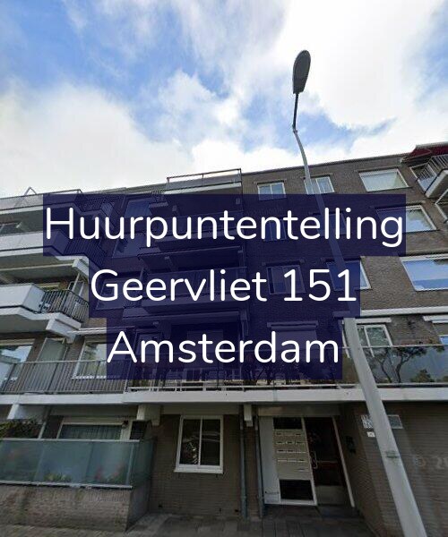 Foto gevel Huurpuntentelling voor Geervliet 151, Amsterdam