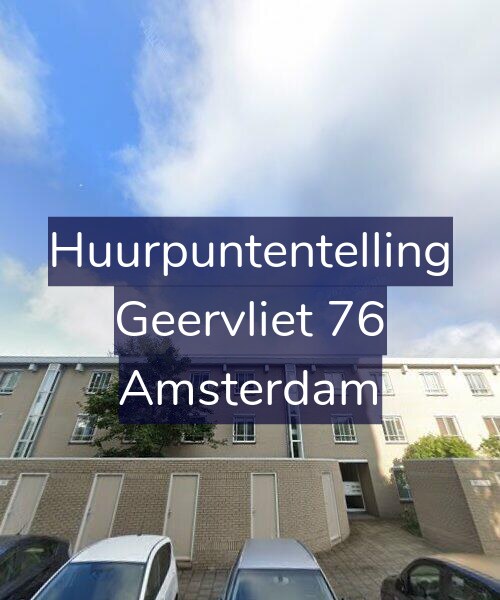 Foto gevel Huurpuntentelling voor Geervliet 76, Amsterdam