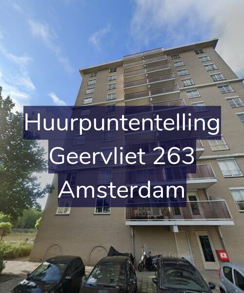 Foto gevel Huurpuntentelling voor Geervliet 263, Amsterdam