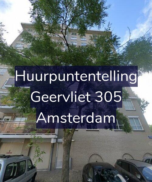 Foto gevel Huurpuntentelling voor Geervliet 305, Amsterdam