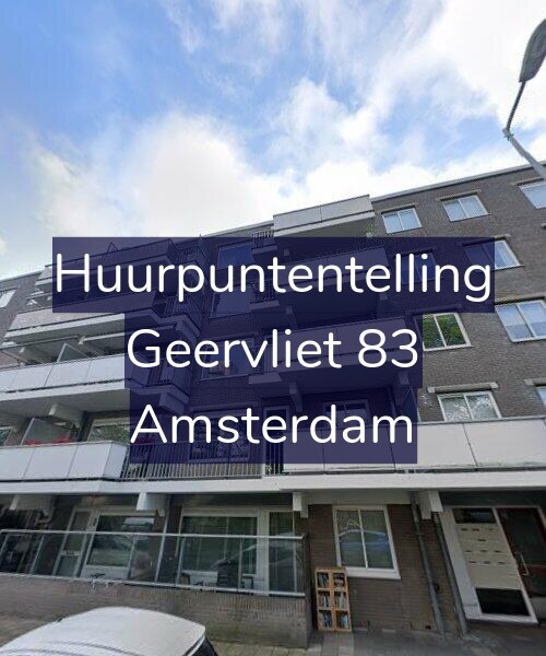 Foto gevel Huurpuntentelling voor Geervliet 83, Amsterdam