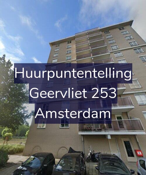 Foto gevel Huurpuntentelling voor Geervliet 253, Amsterdam