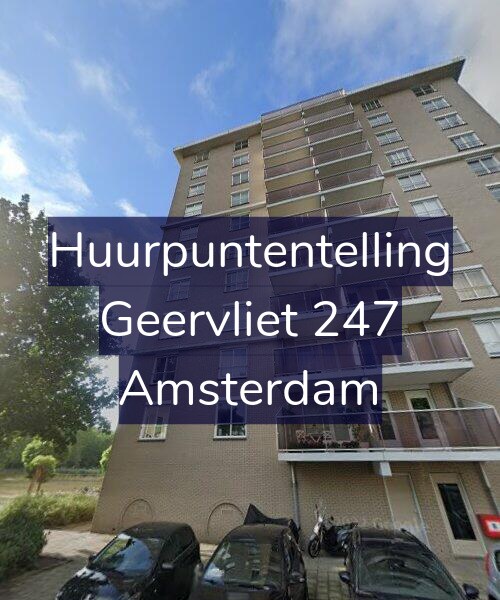Foto gevel Huurpuntentelling voor Geervliet 247, Amsterdam